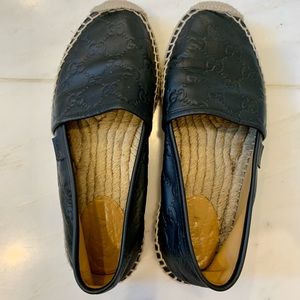 GUCCI - Leather Espadrilles Size 37.5